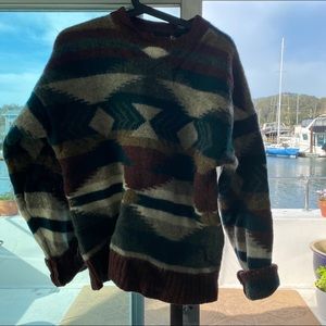 Vintage Wool Patterned Sweater